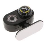 Two In One Car Compass With Thermometer For Car Interior Decoration Black - Aladdin Shoppers