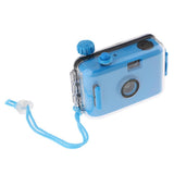 Underwater Waterproof Lomo Camera Mini Cute 35mm Film With Housing Case Blue - Aladdin Shoppers