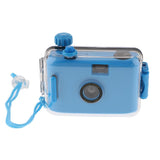 Underwater Waterproof Lomo Camera Mini Cute 35mm Film With Housing Case Blue - Aladdin Shoppers