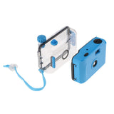 Underwater Waterproof Lomo Camera Mini Cute 35mm Film With Housing Case Blue - Aladdin Shoppers