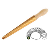 US Metal Ring Sizer Guage Mandrel Finger Sizing Measure Stick Standard Tool - Aladdin Shoppers