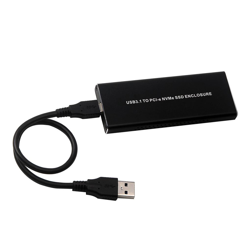 USB 3.1 Type C To PCI-E NVME M.2 SSD Hard Disk Box External Enclosure 10Gbps with USB Cable - Aladdin Shoppers