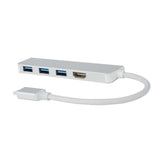 USB C Hub 4-in-1 Type C Hub, USB-C to 4k HDMI & 3 USB 3.0 Ports Adapter Converter - Aladdin Shoppers