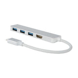 USB C Hub 4-in-1 Type C Hub, USB-C to 4k HDMI & 3 USB 3.0 Ports Adapter Converter - Aladdin Shoppers