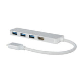 USB C Hub 4-in-1 Type C Hub, USB-C to 4k HDMI & 3 USB 3.0 Ports Adapter Converter - Aladdin Shoppers
