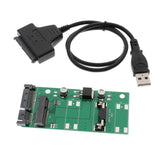 USB to mSATA Adapter, mSATA to SATA 2.5" Adapter Card Cable, Support 50mm Mini SATA SSD - Aladdin Shoppers