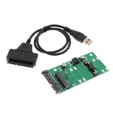USB to mSATA Adapter, mSATA to SATA 2.5" Adapter Card Cable, Support 50mm Mini SATA SSD - Aladdin Shoppers