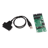 USB to mSATA Adapter, mSATA to SATA 2.5" Adapter Card Cable, Support 50mm Mini SATA SSD - Aladdin Shoppers
