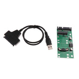 USB to mSATA Adapter, mSATA to SATA 2.5" Adapter Card Cable, Support 50mm Mini SATA SSD - Aladdin Shoppers