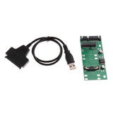USB to mSATA Adapter, mSATA to SATA 2.5" Adapter Card Cable, Support 50mm Mini SATA SSD - Aladdin Shoppers