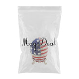 Vintage Rhinestones Stars And Stripes Egg Shaped Enamel Trinket Jewelry Box Ring Holder - Aladdin Shoppers