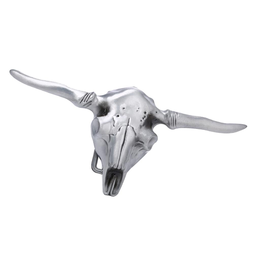 Vintage Western Cowboy Rodeo Alloy Cattle Cow Head Belt Buckle For Men Boys - Aladdin Shoppers