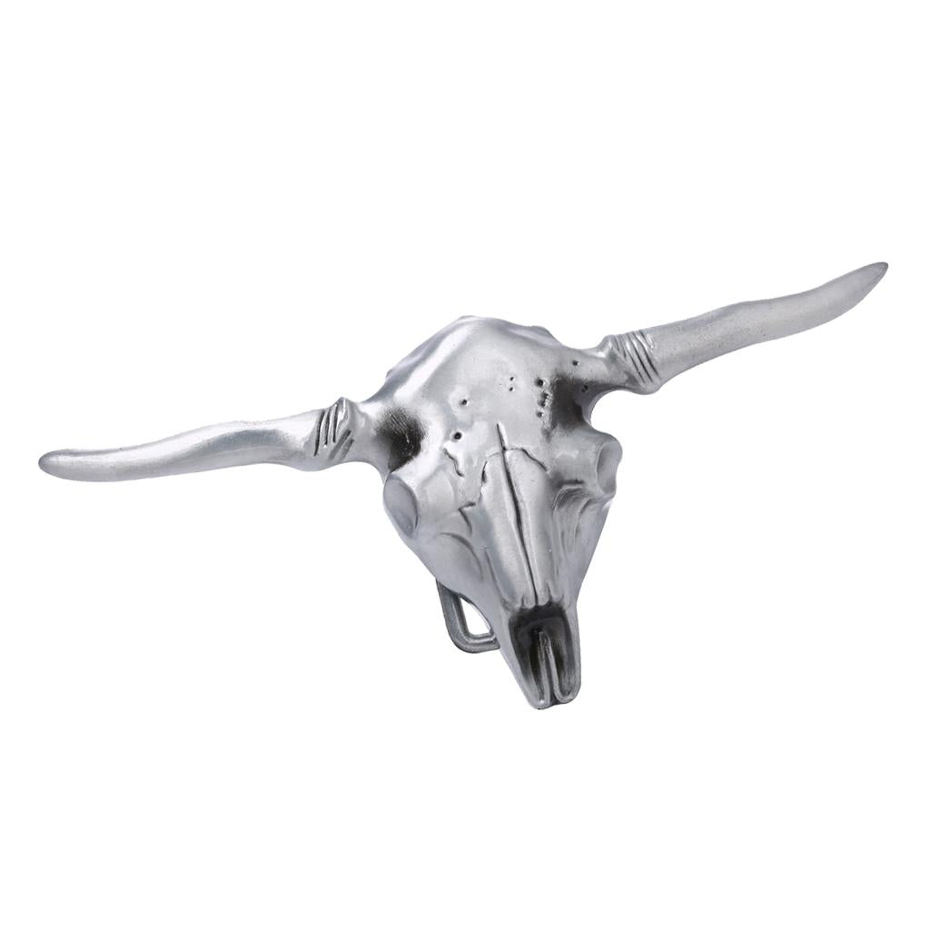 Vintage Western Cowboy Rodeo Alloy Cattle Cow Head Belt Buckle For Men Boys - Aladdin Shoppers