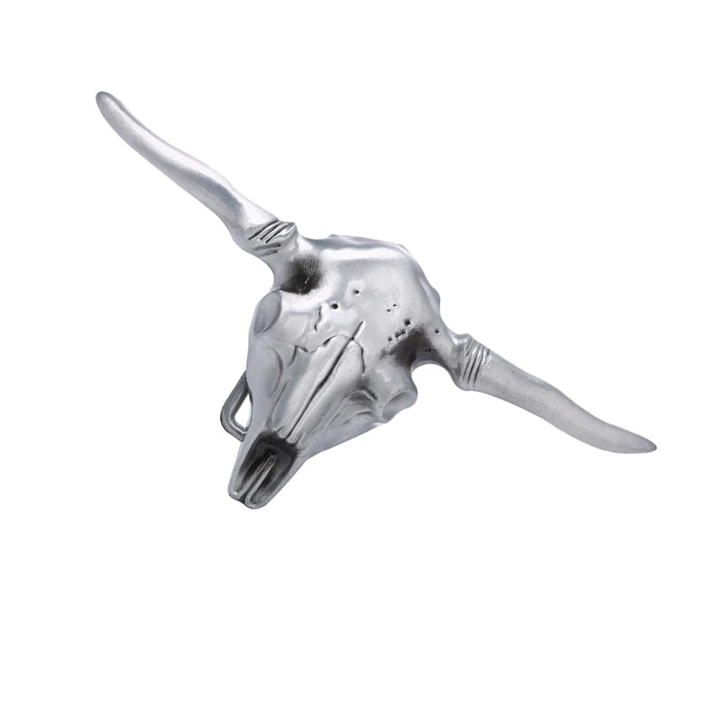 Vintage Western Cowboy Rodeo Alloy Cattle Cow Head Belt Buckle For Men Boys - Aladdin Shoppers