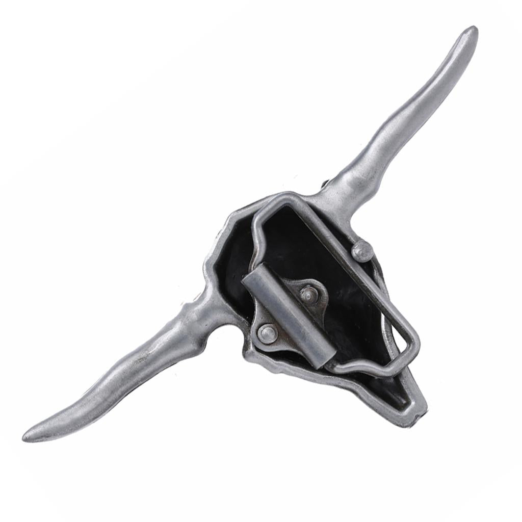Vintage Western Cowboy Rodeo Alloy Cattle Cow Head Belt Buckle For Men Boys - Aladdin Shoppers