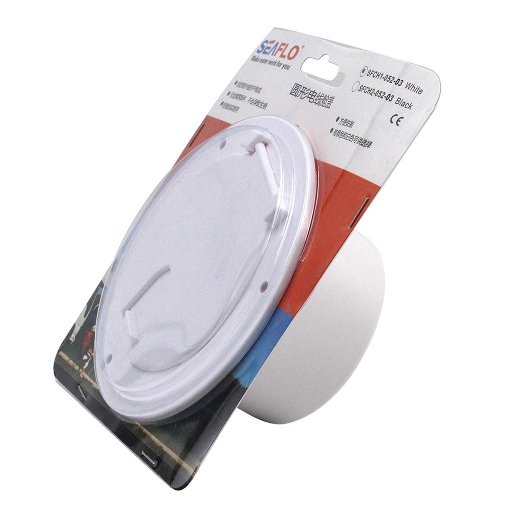 White Electric Power Cable Cord Hatch Cover For RV Camper Trailer Flip Up - Aladdin Shoppers