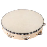 Wood Jingles Hand Held Tambourine Toy for Kids (10inch) - Aladdin Shoppers