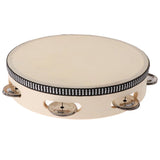 Wood Jingles Hand Held Tambourine Toy for Kids (8inch) - Aladdin Shoppers