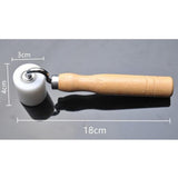 Wooden Handle Smooth Surface Wallpaper Edge Seam Roller DIY Hand Pressure Rollers - Aladdin Shoppers