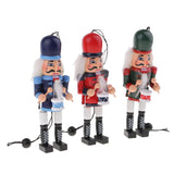 Wooden Nutcracker Doll Soldier Puppet 13cm Decoration DIY for Christmas Tree - Aladdin Shoppers